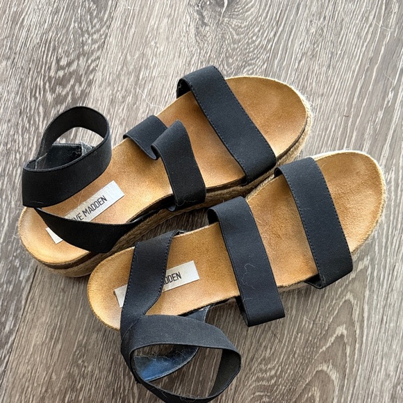 Steve Madden Shoes - Steve Madden Black Strappy Sandals